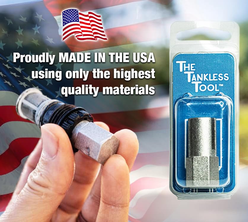 The Tankless Tool - The Ultimate Inlet Filter Removal Tool Compatible with All Rinnai Tankless Water Heaters | Tankless Water Heater Descaling | Tool for Easy Tankless Water Heater Maintenance