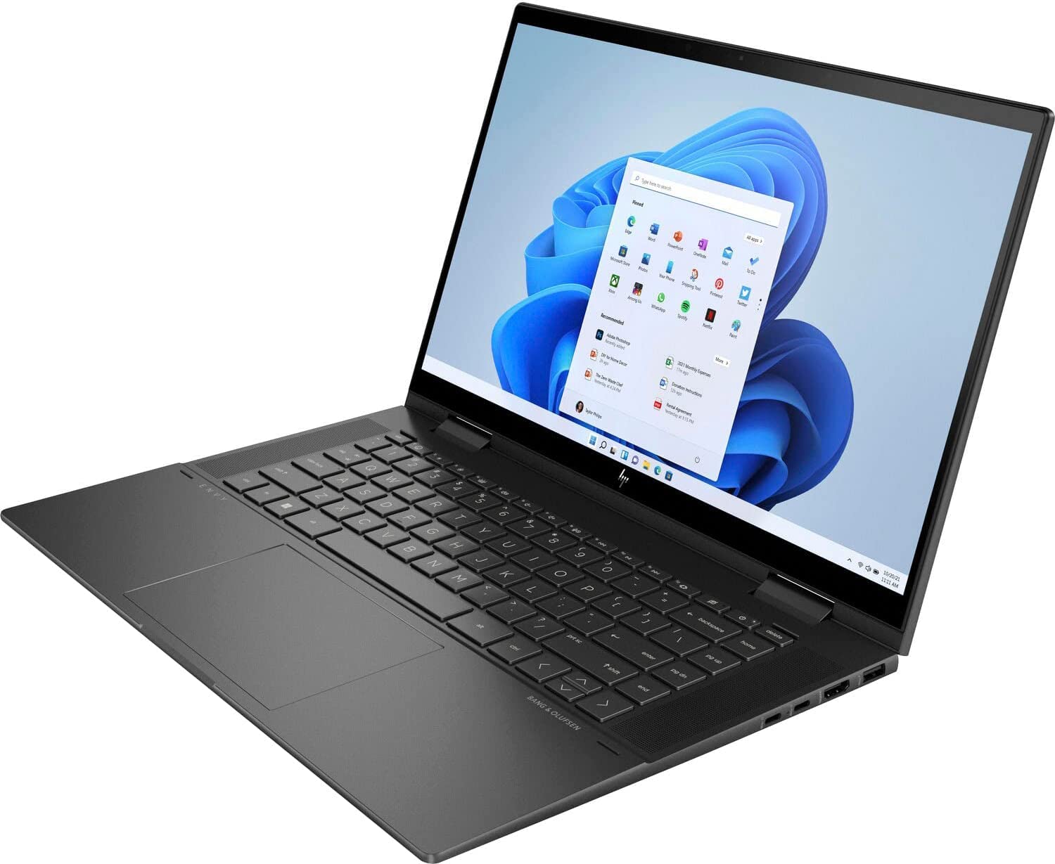 HP Envy x360 2-in-1 Business Laptop (15.6" FHD Touchscreen, AMD Ryzen 5 5625U, 16GB RAM, 1TB SSD, 6-Core (Beat i7-1165G7), Active Stylus), Backlit, Long Battery Life, Alexa, Win 11 Home, Black