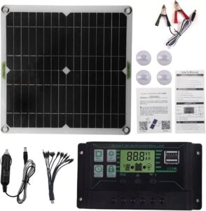 solar panel battery charger kit 200w 12v monocrystalline pv module for car rv marine boat caravan off grid system with 10a-50a charge controller+extension cable