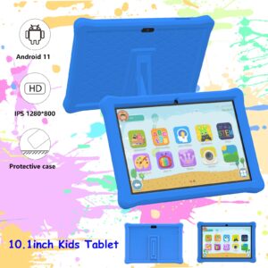 Kids Tablet 10 inch, Android Tablet for Kids, 2GB RAM 32GB ROM Android 11 Tablets IPS Touch Screen 1280x800, Iwawa & Parent Control Toddler Tablet, WiFi, Dual Camera, 6000mAh Battery, Shockproof Case