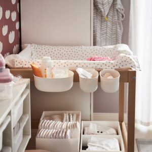 Ikea SNIGLAR changing table, 72x53 cm, beech/white