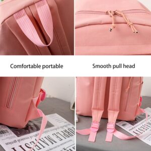 5Pcs Accessories Backpack with Pin & Set Cute Backpack Kawaii Backpack School Bags for Teen Girl