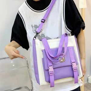 5Pcs Accessories Backpack with Pin & Set Cute Backpack Kawaii Backpack School Bags for Teen Girl