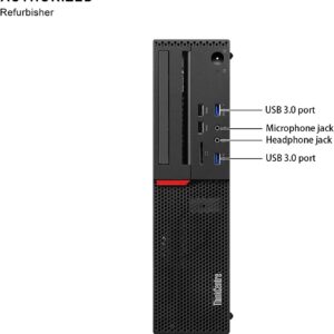 Lenovo ThinkCentre M900 SFF Desktop Computer PC, Intel Quad Core i5-6500T, 16GB DDR4 RAM, 1TB SSD, 4K 2-Monitor, Keyboard and Mouse, Bluetooth, AC Wi-Fi, VGA, HDMI, Windows 10 Pro(Renewed)