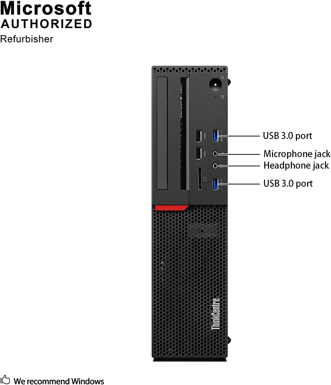 Lenovo ThinkCentre M900 SFF Desktop Computer PC, Intel Quad Core i5-6500T, 16GB DDR4 RAM, 1TB SSD, 4K 2-Monitor, Keyboard and Mouse, Bluetooth, AC Wi-Fi, VGA, HDMI, Windows 10 Pro(Renewed)