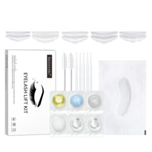 sheeyoon eyelash lift kit, premium lash perm kit with complete tools, natural curly long lasting eyelash curling for home & salon