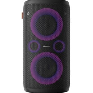 Hisense Ultimate Wireless Outdoor/Indoor Party Speaker with subwoofer, 2.0CH, 300W, IPX4 Waterproof,15 Hour Long-Lasting Battery, Bluetooth5.0, DJ and Karaoke Mode (HP100)