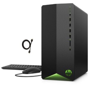 HP Newest Pavilion TG01 Gaming Desktop PC, Intel 6-Core i5-10400F Upto 4.3GHz, 32GB RAM, 512GB PCIe SSD, NVIDIA GeForce RTX 3060 12GB GDDR6, WiFi, Windows 11 Pro + Keyboard & Mouse, HDMI Cable