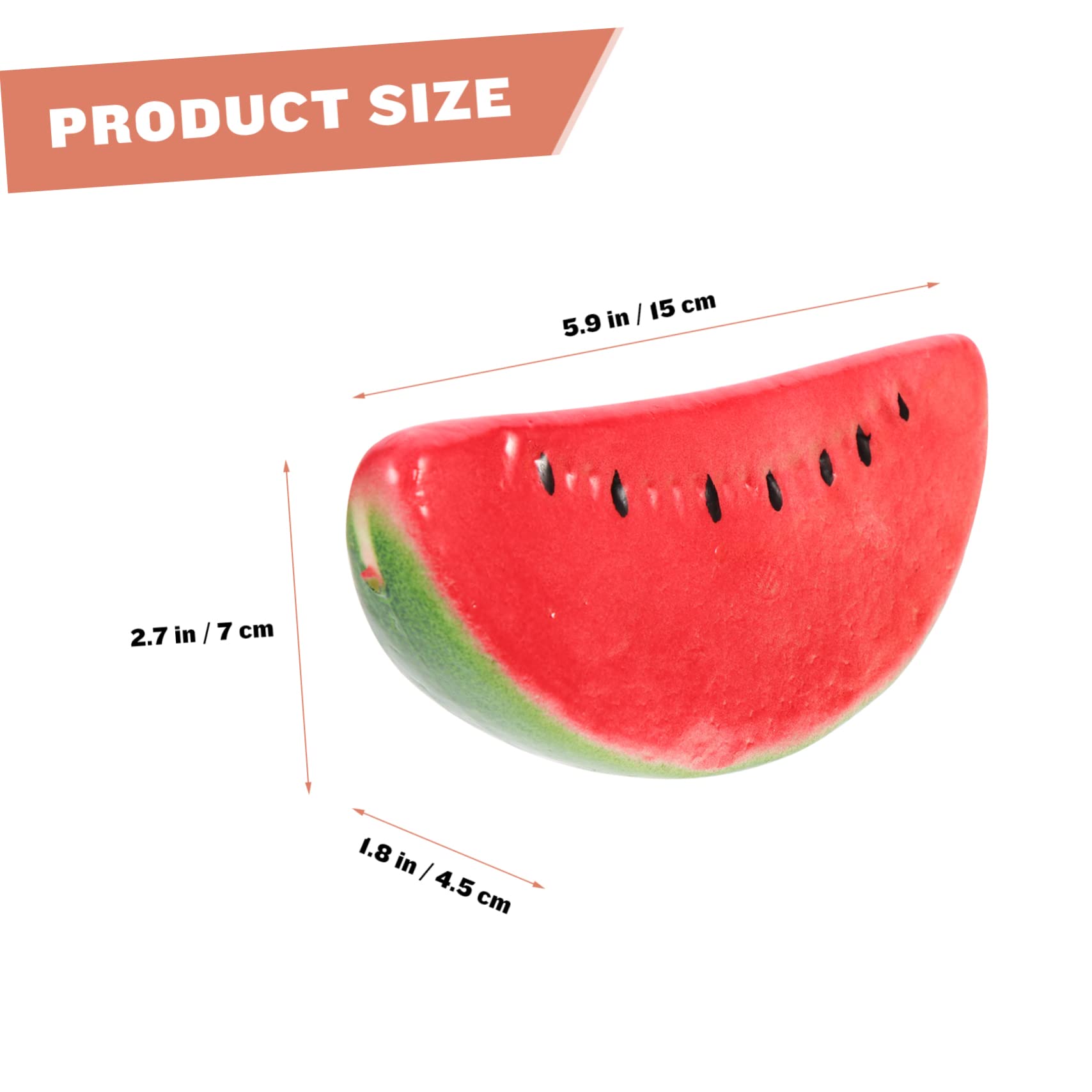 ORFOFE 24 Pcs Simulated Watermelon Photo Prop Fake Watermelon Slices Watermelon Toy Fake Watermelon Prop Faux Vegetables Children Toys Artificial Food Foam Red Fruit Slices