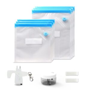 Sous-vide Bags, airtight and reusable freezer bags, BPA-free. Medium size (9" x 11") and include 20 generic vacuum sealer bags compatible with most sous vide pumps and machines.