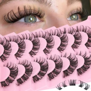 natural lash clusters d curl false eyelashes 14mm wispy individual lashes extensions diy mink lashes multipack by calphdiar