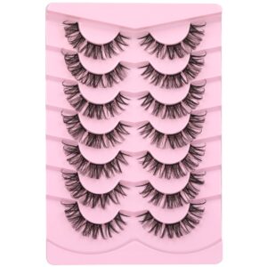 Natural Lash Clusters D Curl False Eyelashes 14mm Wispy Individual Lashes Extensions DIY Mink Lashes Multipack by calphdiar