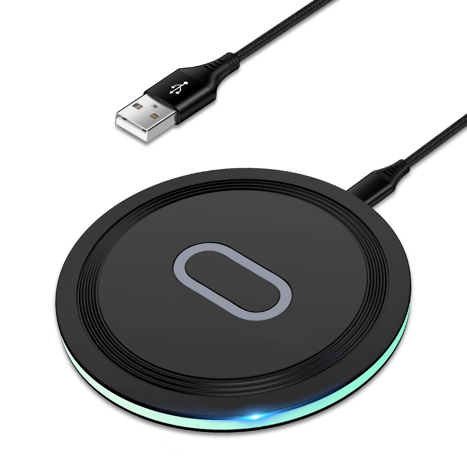 Wireless Charging Pad,15W Fast Samsung Wireless Charger Station Compatible Galaxy S24 S23 FE Ultra S22 S21 FE S20 S10 Note 20 10 Z Fold 5,Google Pixel 8 Pro 7A 7 Pro 6 5,iPhone 15 14 13 12 11 Pro Max