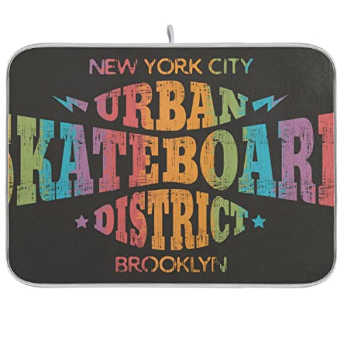 New York City Drying Dish Mat Counter Heat Mat 16 x 18 Drying Mat Kitchen Counter Drying Matt Kitchen Counter