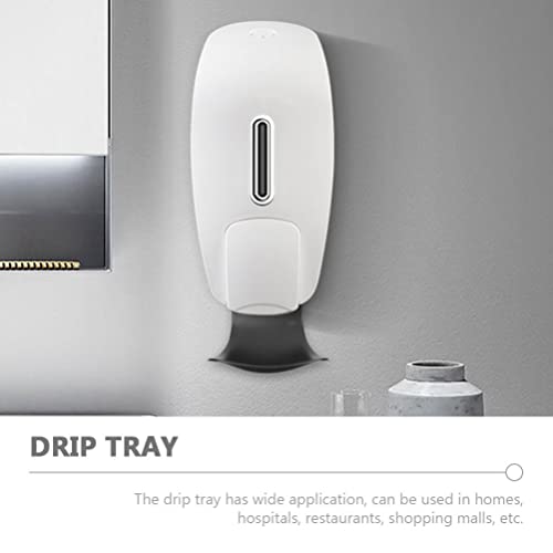 Operitacx 2pcs Soap Dispenser Tray Drip Catcher Tray Plastic Tray Plastic Containers Wall Mount Refillable Bottle Drip Tray Foam Spray Drip Tray Automatic Soap Dispenser Abs Gel Liquid