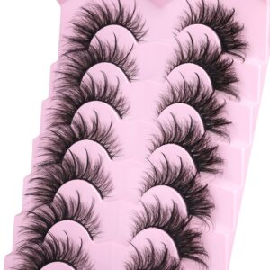 Fox Eye Lashes Wispy Faux Mink Lashes Fluffy Fairy Cat Eye Lashes That Look Like Extensions Spiky Fake Eyelashes Natural Look