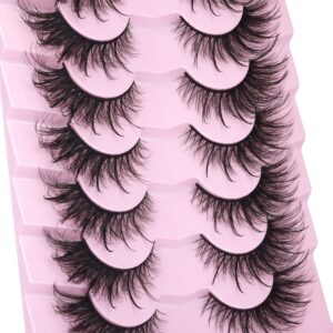 Fox Eye Lashes Wispy Faux Mink Lashes Fluffy Fairy Cat Eye Lashes That Look Like Extensions Spiky Fake Eyelashes Natural Look