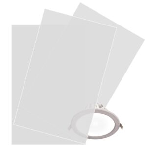 lighting diffusion sticker 3 pcs sheet 7.8x11.8inches soften light dimming film adhesive diffuser, thick