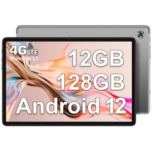 teclast tablet 10 inch android 12 tablets, p40hd 12gb+128gb tablet, 8 core android tablet with 1tb expand, 1920 * 1200 ips, 2.4g/5g wifi, bluetooth, gps, 6000mah, dual camera speaker