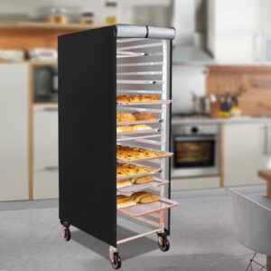 POMER Bread Rack Cover, High Density Waterproof and Dustproof Pan Rack Cover, Bakery Single Rack Covers for 20-Tier Kitchen Bun Pan Sheet Rack - 23" L x 28" W x 64" H