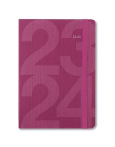 letts block a5 week to view 23.24 academic diary - pink