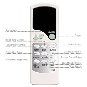 Replacement for Napoleon Fireplace Heater Remote Control NEFB26H NEFB30H