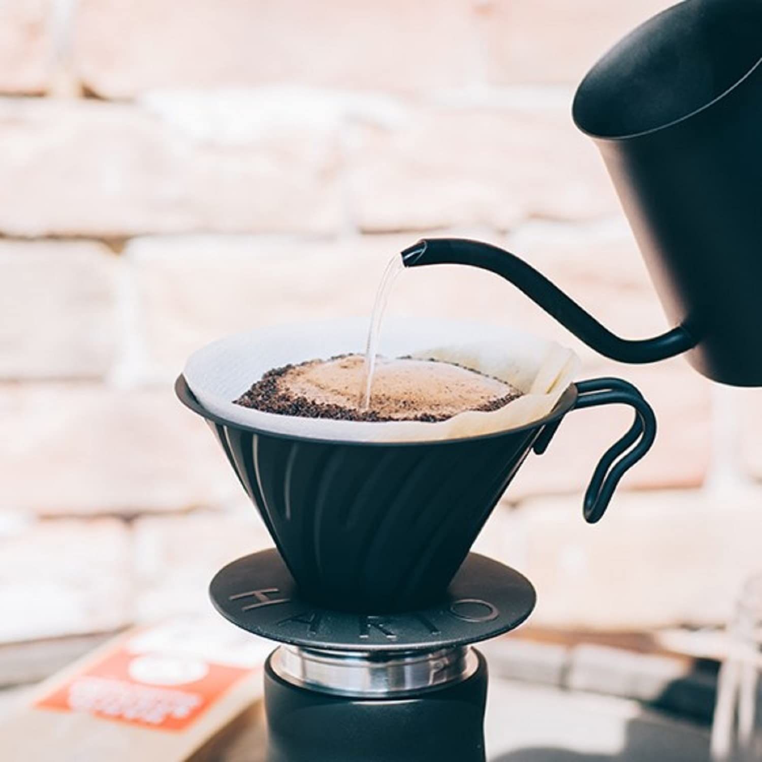 Hario V60 Metal Coffee Dripper, 02 Matte Black