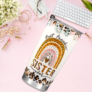 Sisters Gifts from Sister - Meaningful Gift for Sister from Sister - Sister gifts - Gift for Best Friend Women Big Sister Little Sister Birthday Gifts - Stainless Steel Tumbler 20oz Gifts for Sisters