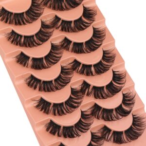 Lash Clusters False Eyelashes 18mm 5D Fluffy Faux Mink Lashes Extensions 56 Pcs DIY Wispy Volume Individual Lashes by TOOCHUNAG