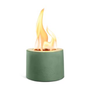 mini tabletop fire pit bowl - portable rubbing alcohol table top fireplace indoor marshmallow roaster long time burning smokeless odorless with fire extinguisher