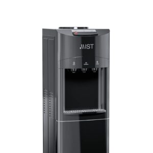 Mist Top Loading Water Cooler Dispenser, Hot, Cold & Room Temperature Water, Child Safety Lock, Holds 3 or 5 Gallon Bottles, Perfect for Home and Office Use Energy Star Approved - Black