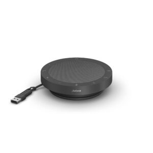 Jabra Speak2 55 Wireless Bluetooth Speakerphone – Portable Conference Speaker with 4 Noise-Cancelling Mics, 50mm Full-Range Speakers & Wideband Audio - Certified Microsoft Teams Speaker - Dark Grey