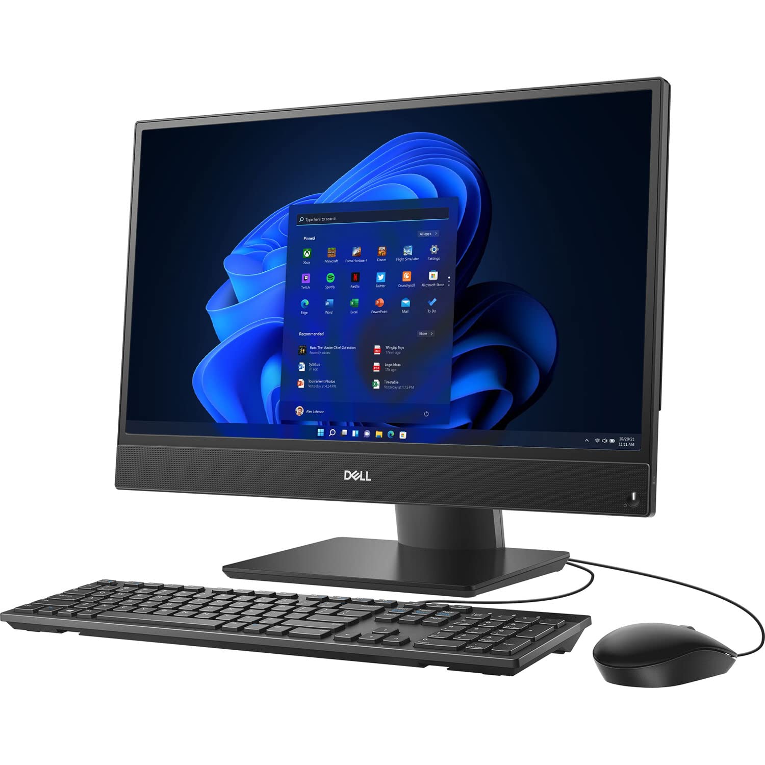 Dell OptiPlex 3280 21.5" Full HD All-in-One Desktop Computer - 10th Gen Intel Core i3-10105T 4-Core up to 3.90 GHz Processor, 32GB RAM, 1TB NVMe SSD + 2TB HDD, Intel UHD Graphics 630, Windows 11 Pro