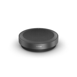 jabra speak2 75 wireless bluetooth speakerphone - 4 noise-cancelling mics, full-range 65mm portable speaker and super-wideband audio - certified for zoom and google meet - dark grey,black