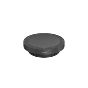 jabra speak2 40 portable speakerphone - 4 noise-cancelling mics, 50mm full range speakers with wideband audio for clear sound, usb-a/usb-c connections - certified microsoft teams speaker - dark grey