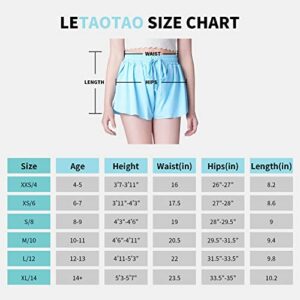 Flowy Shorts Girls Butterfly Shorts Girls Athletic Shorts Kids Butterfly Shorts Toddler Youth with Liner 2-in-1 Running,Active