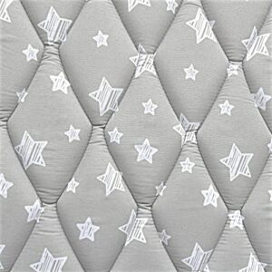 Baby Play Mat 50" X 50" Fit for TODALE Baby Playpen, Premium Foam Mat Non-Slip Cushioned Baby Playpen Mat for Playing, Grey Star