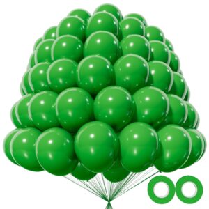 200pcs 5 inch dark green balloons, small mini latex balloons for party birthday baby shower anniversary festival arch garland decoration (dark green)