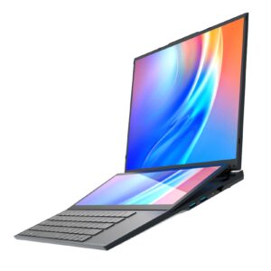 tangxi smart dual screen laptop,16in main screen & 14in touch screen,for intel core i7 cpu,32g ddr4 ram 64g ssd,support dual graphics cards,dual channel memory.