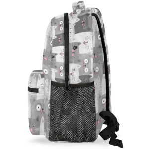 Cat Backpack for Boys Girls, Cute Animal Cats Kids School Backpacks Laptop Backpack Water Resistant Casual Hiking Camping Travel Daypack Lightweight Bookbag for Student with Adjustable Buckles