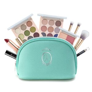 girls makeup kit for teen,color nymph teen makeup kits for girls,36 colors makeup set for girls full kit with blue makeup bag include highly pigmented eyeshadow palette with brushes etc.