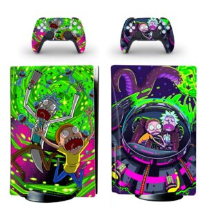 gaeerfut anime p-s5/play-station protectors skins cover,disc edition console controller skins cover protectors,scratch resistant, bubble-free stickers protectors accessories