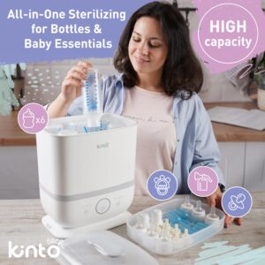 Kinto Tech Baby Bottle Sterilizer and Dryer - 7 in 1 Steam Cleaner and Washer for Baby Bottles Pacifiers Breast Pump