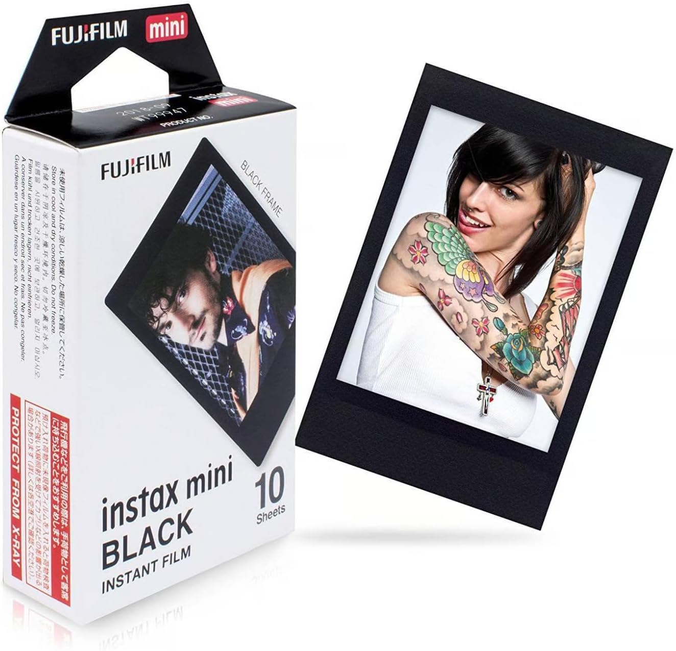 Fujifilm Instant Mini Black Frame Film BluebirdSales Starter Kit (2 Pack) 20 Exposures