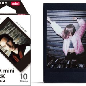 Fujifilm Instant Mini Black Frame Film BluebirdSales Starter Kit (2 Pack) 20 Exposures