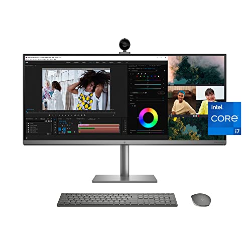 HP Envy 34 inch All-in-One Desktop PC, WUHD Display, 12th Generation Intel Core i7-12700, 32 GB RAM, 1 TB SSD, NVIDIA GeForce RTX 3060 Graphics, Windows 11 Home, 34-c1050 (2023)