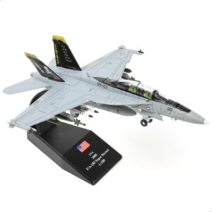 nuotie 1/100 f/a-18 super hornet diecast metal fighter jet model kits pre-build replica 1943-2018 jolly roger livery military for display collection or gift