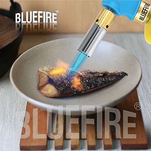 BLUEFIRE Handy Cyclone Torch Head Only Push Button Trigger Start Nozzle Torch Fuel by Propane MAPP MAP PRO Gas Cylinder Welding Soldering Brazing Cooking Glass Beads DIY