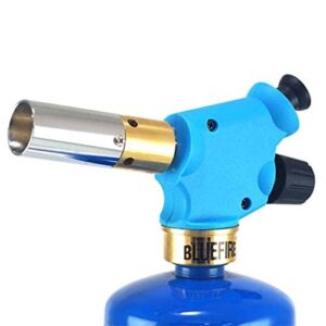 BLUEFIRE Handy Cyclone Torch Head Only Push Button Trigger Start Nozzle Torch Fuel by Propane MAPP MAP PRO Gas Cylinder Welding Soldering Brazing Cooking Glass Beads DIY