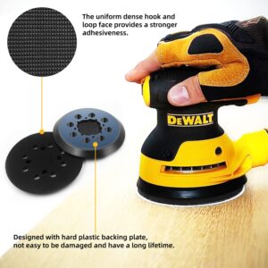 5 Pack Replacement Sanding Pads for Dewalt 5 inch 8 Hole Hook and Loop DWE64233 & N329079 Orbital Sander Backing Pad Replacement Parts Compatible with DWE6421-B2 DWE6421-B3 DWE6423/6423K DWE6421/6421K